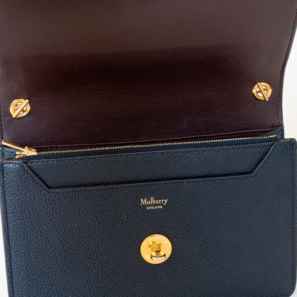 Mulberry Small Darley Night Sky Leather Crossbody Full Chain Strap - Picture 8 of 9